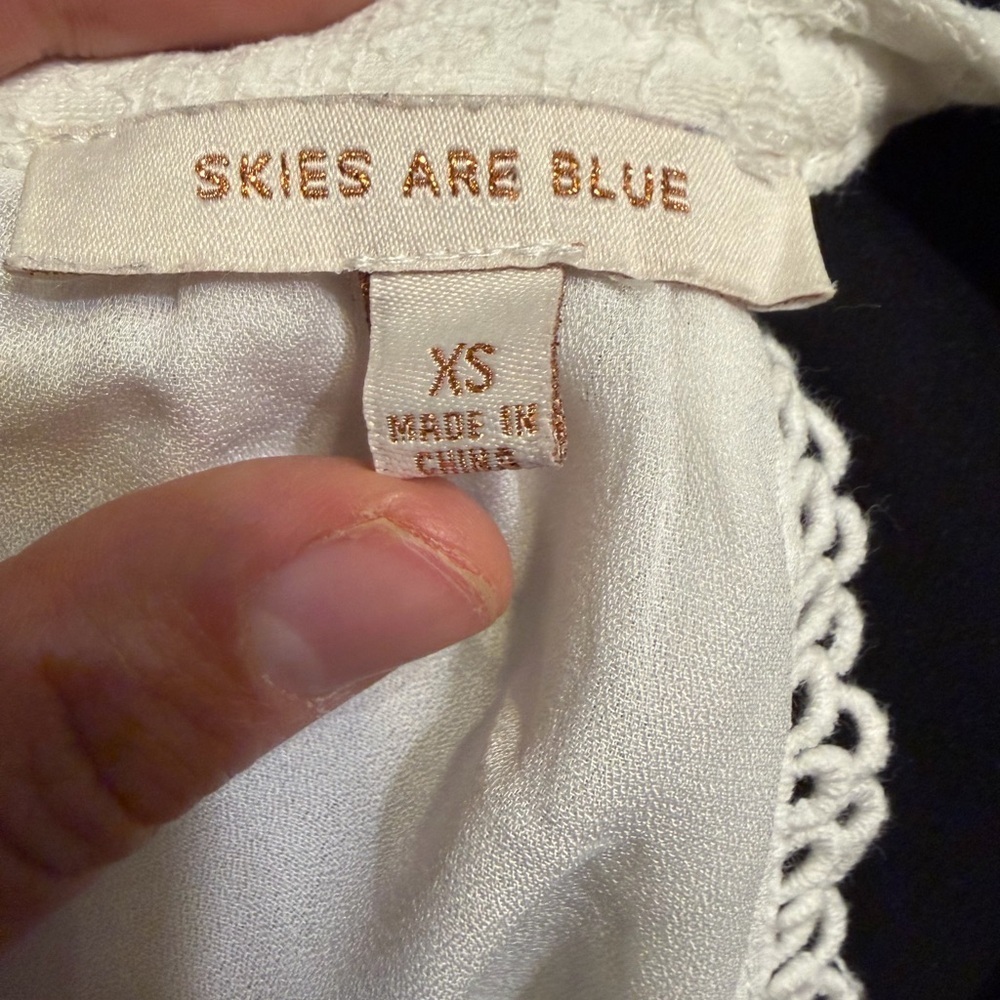Skies Are Blue White Lace Maxi Dress - Picture 5 of 6